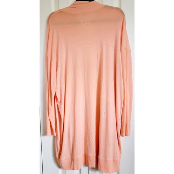 Torrid Supersoft 0 Open Cardigan Long Boyfriend Cardigan Sweater Peach XL NEW - Picture 2 of 7
